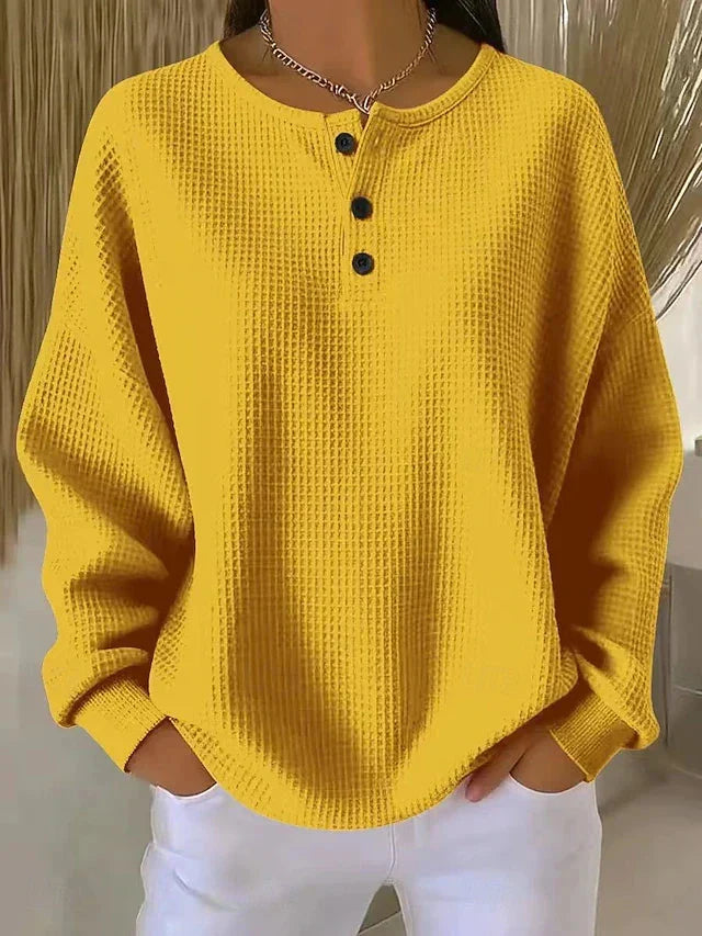 Juniper™ | Pullover in Maglia Waffle Confortevole