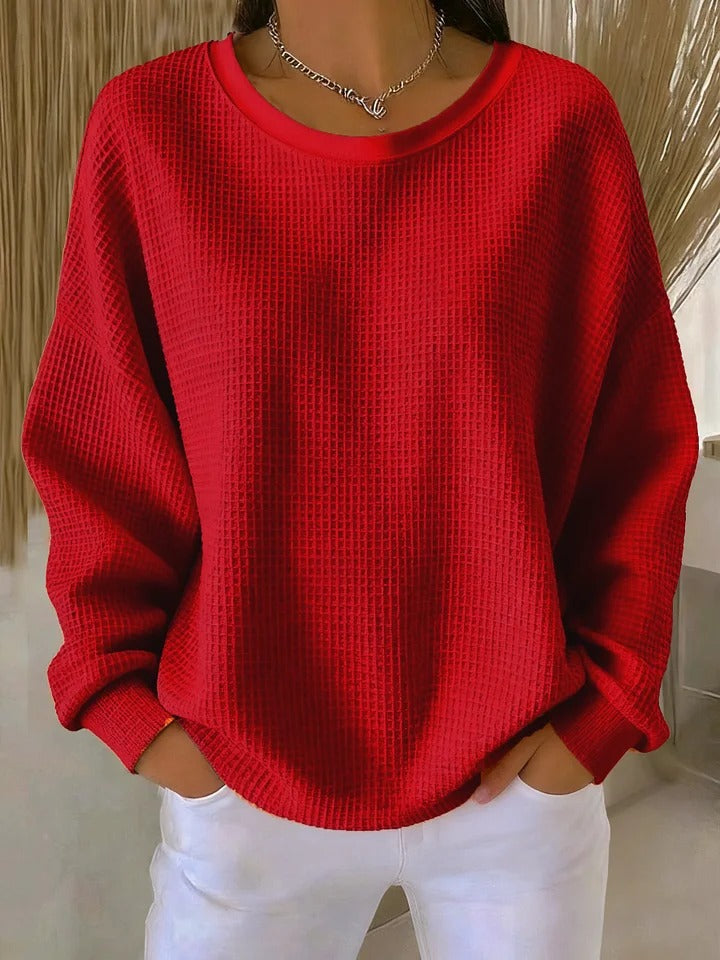 Scarlet™ | Maglione in Maglia Waffle Confortevole